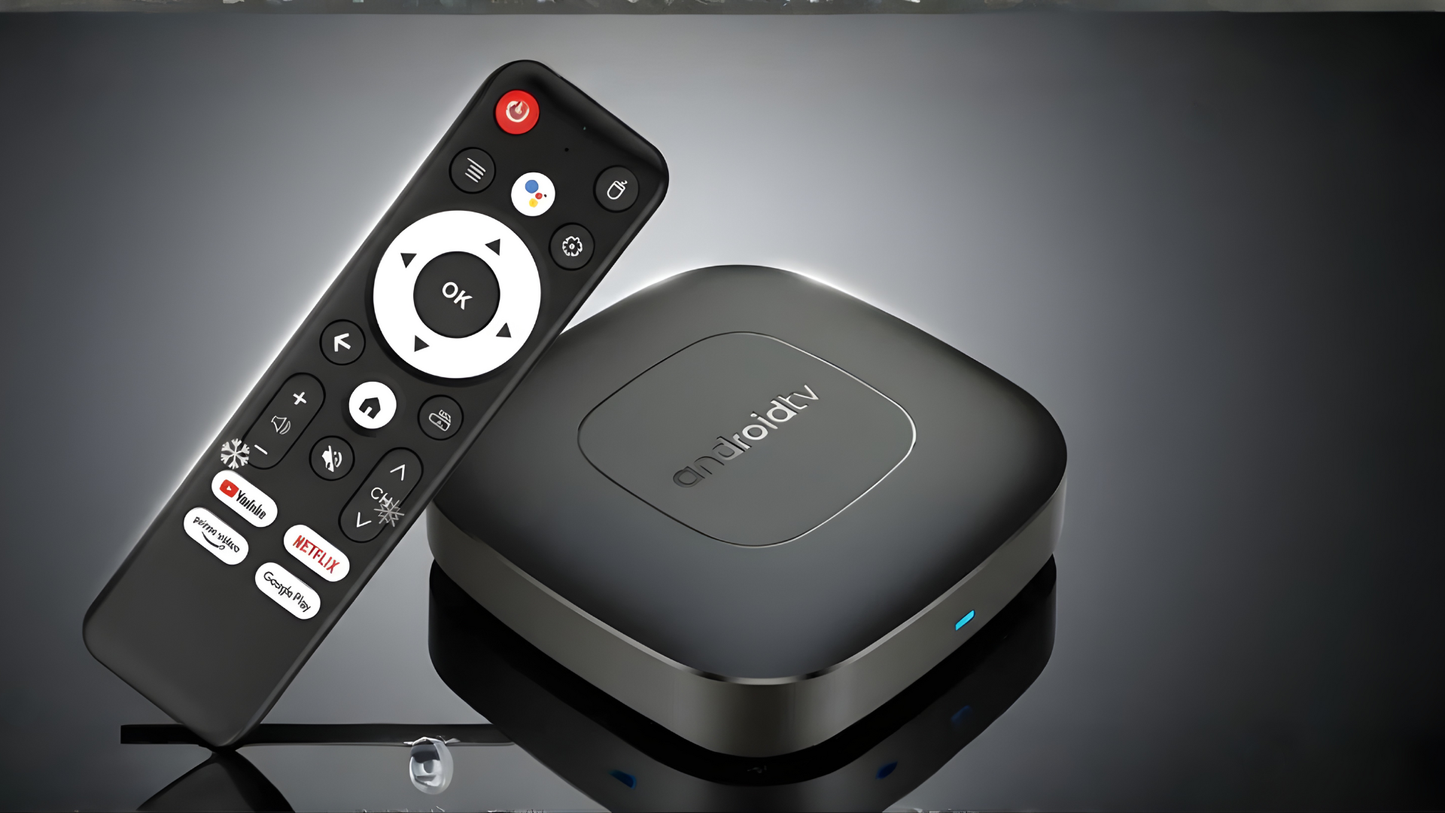 TVBox™ - Inteligentna Rozrywka 4K | Bluetooth, WiFi 5G, Android 13, Asystent Google